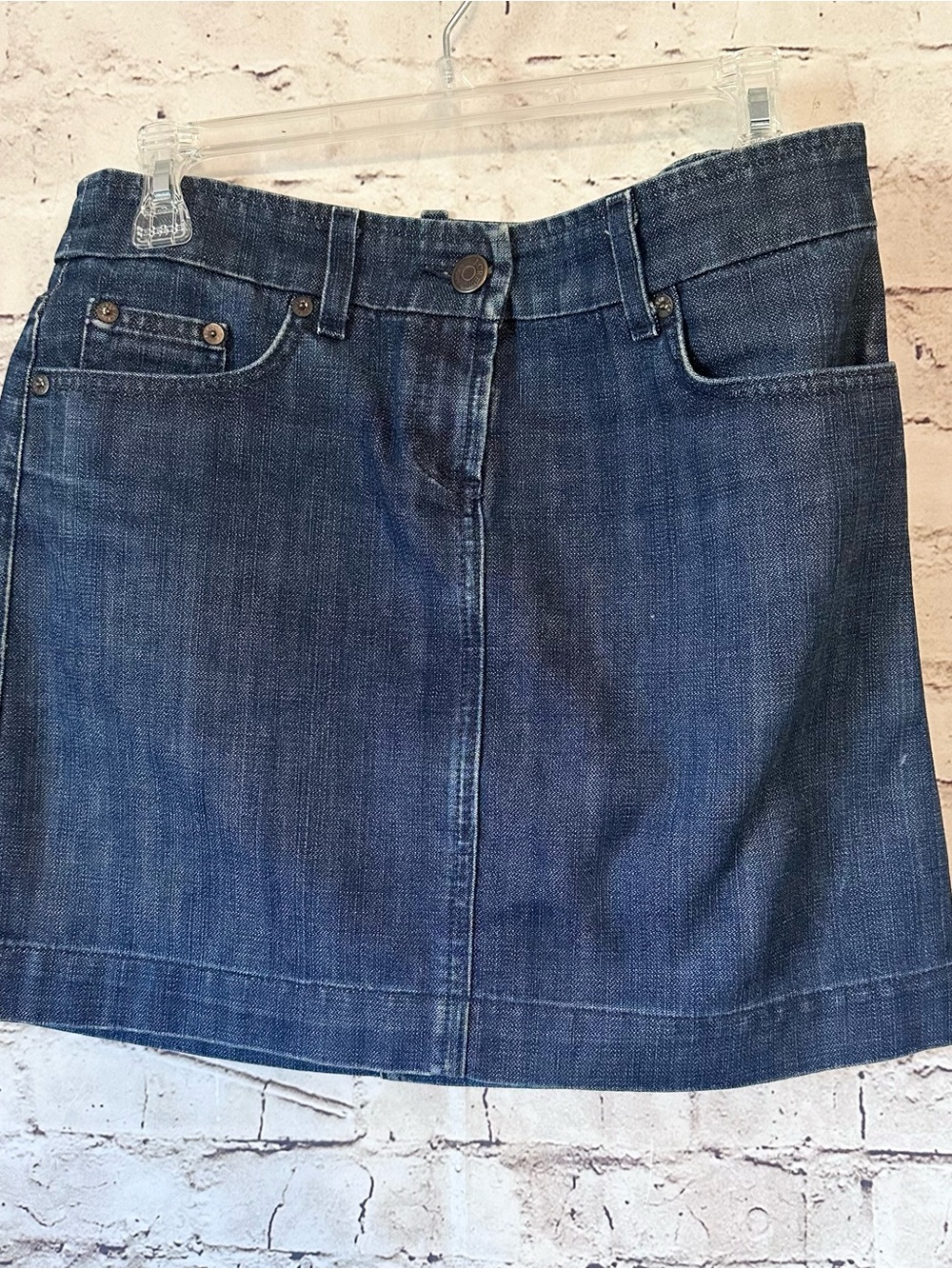 J. Crew Dark Blue Denim Mini Skirt